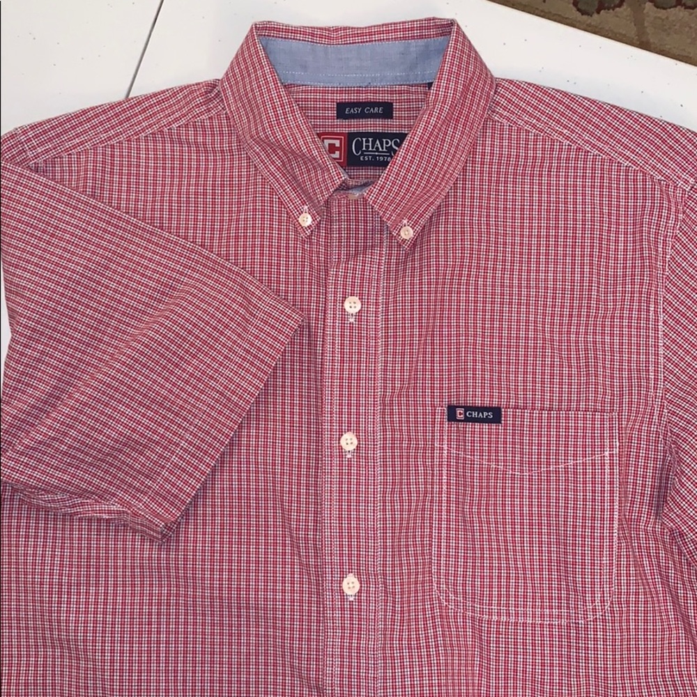 Chaps short sleeve button down